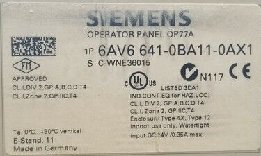 6AV6641-0BA11-0AX1 | Siemens HMIs 6AV6641-0BA11-0AX1 | Siemens HMIs